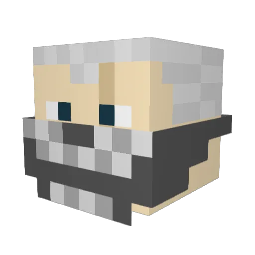 KCoonTheRealGoon Minecraft avatar head, 3D render