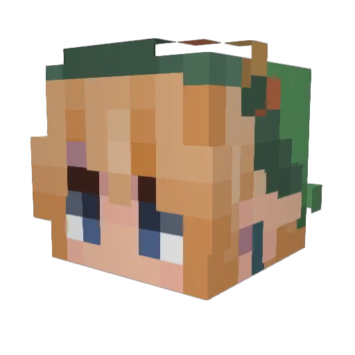 KCranel Minecraft avatar head, 3D render