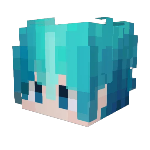 KCrozz Minecraft avatar head, 3D render