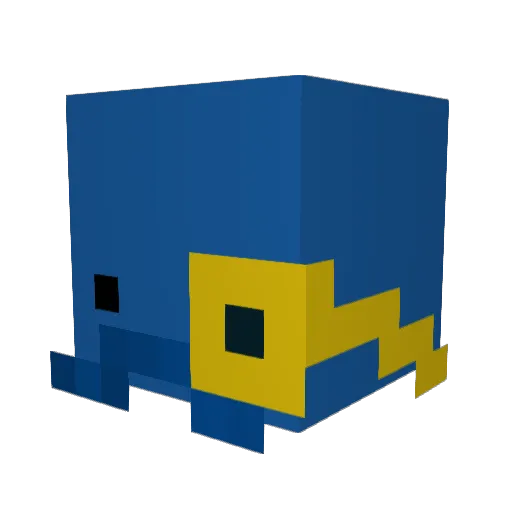 KDAIWSHGKUYDAFD Minecraft avatar head, 3D render