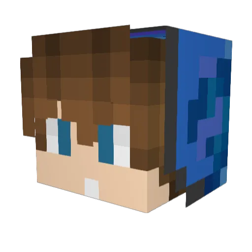 KDARMY Minecraft avatar head, 3D render