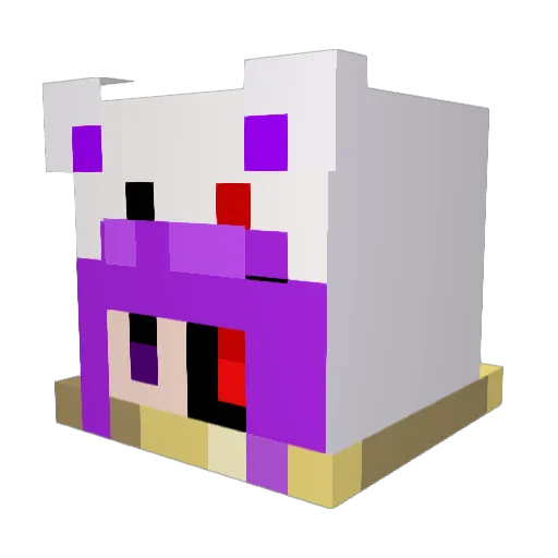KDA_Death Minecraft avatar head, 3D render