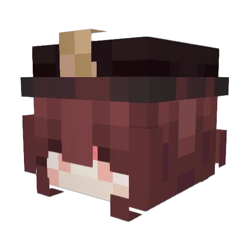 KDAsilent Minecraft avatar head, 3D render