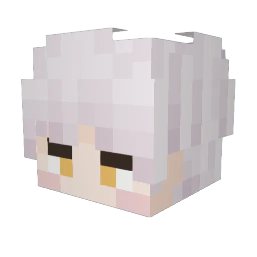 KDD_1379 Minecraft avatar head, 3D render