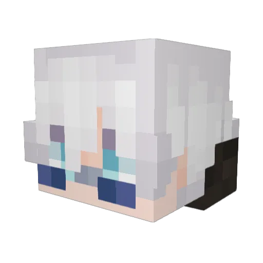 KDE85000 Minecraft avatar head, 3D render