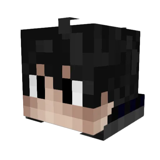 KDES_EXE Minecraft avatar head, 3D render