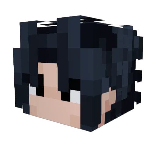 KDIXX Minecraft avatar head, 3D render