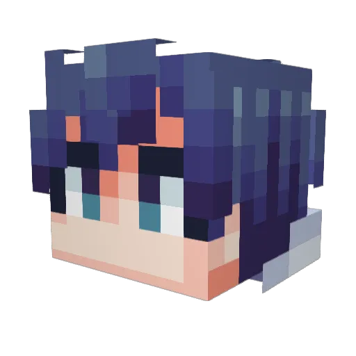 KDMG Minecraft avatar head, 3D render