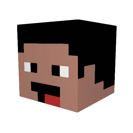 KDPRyan Minecraft avatar head, 3D render