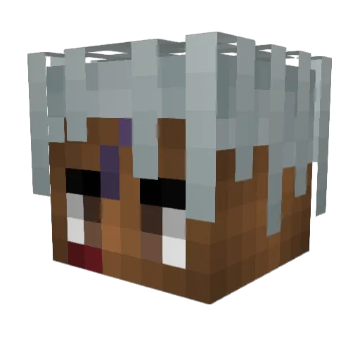 KDRGOD Minecraft avatar head, 3D render