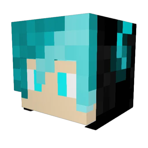 KDSUSPECT Minecraft avatar head, 3D render