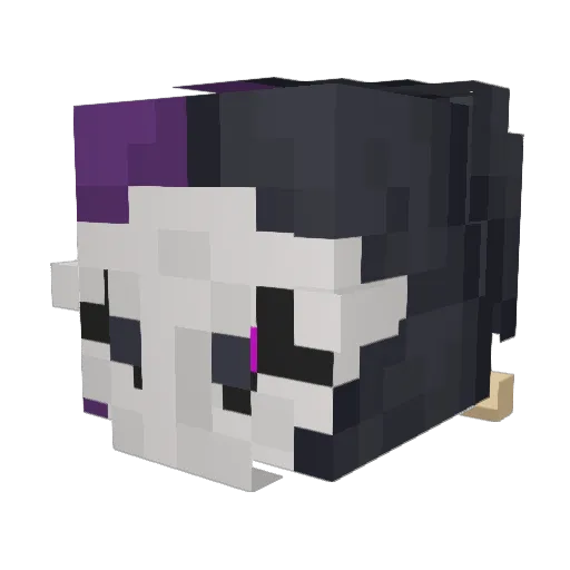 KDY192 Minecraft avatar head, 3D render