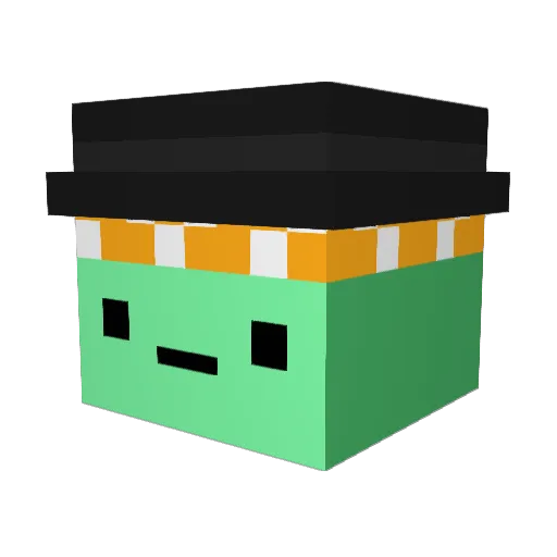 KD_Baba7 Minecraft avatar head, 3D render