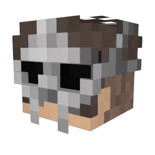 KDama_ Minecraft avatar head, 3D render