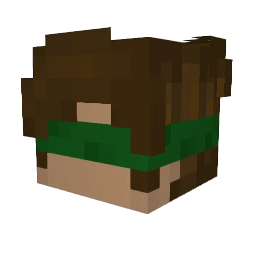 KDanger_ Minecraft avatar head, 3D render