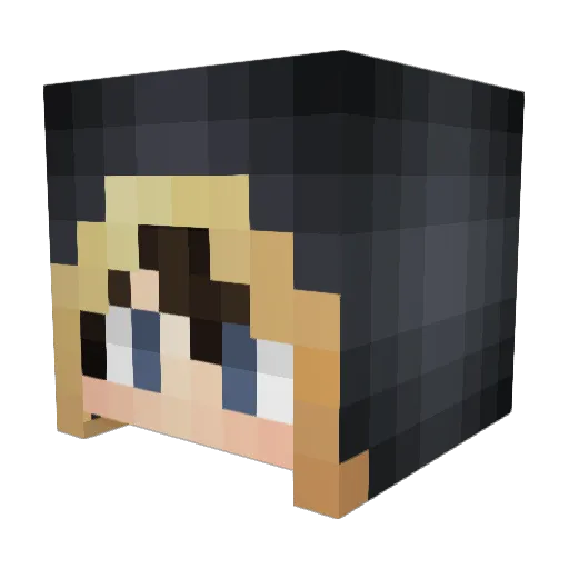 KDiDP Minecraft avatar head, 3D render