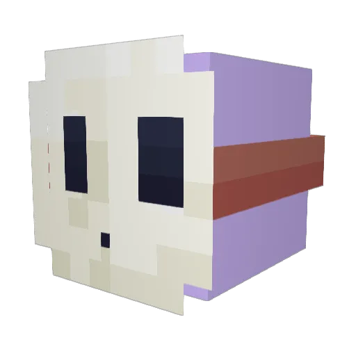 KDoffus Minecraft avatar head, 3D render
