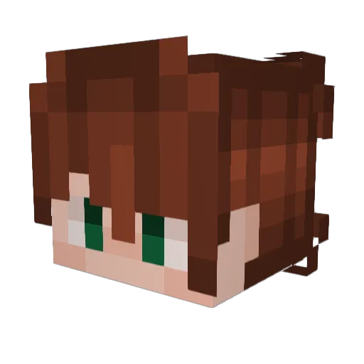 KDub78 Minecraft avatar head, 3D render