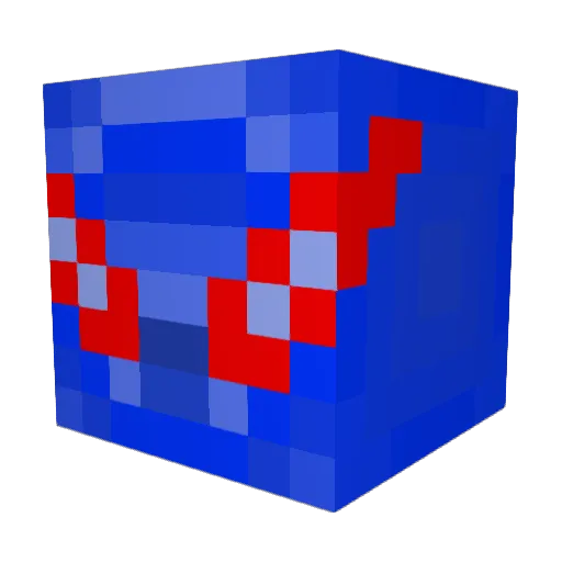 KDz19 Minecraft avatar head, 3D render