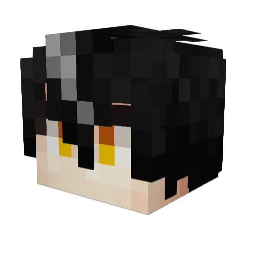 KE0416 Minecraft avatar head, 3D render
