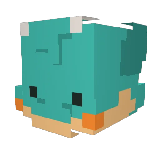 KEC0000 Minecraft avatar head, 3D render