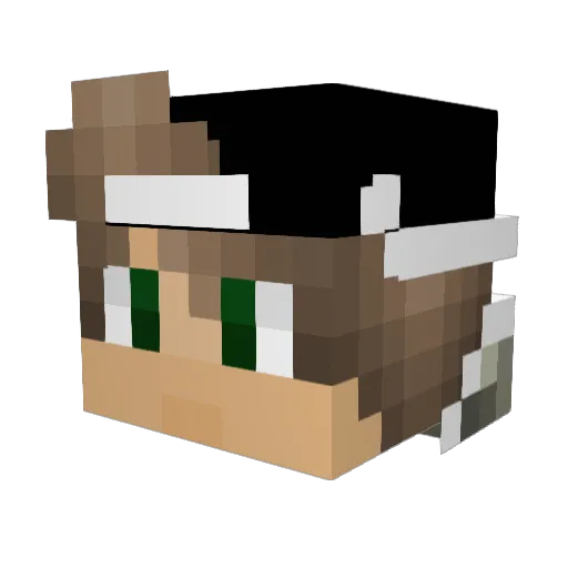 KEEEKZ Minecraft avatar head, 3D render