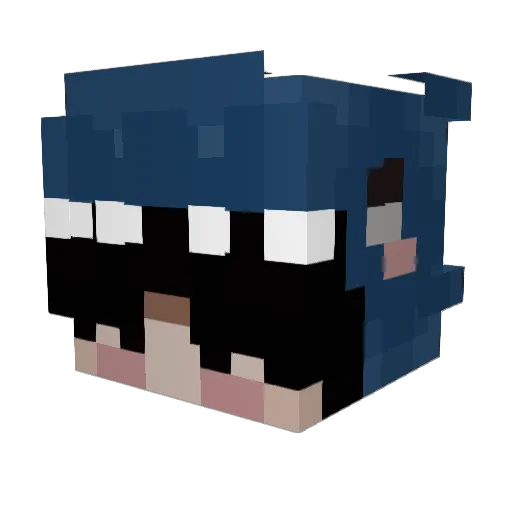 KEEPMEWEIRD Minecraft avatar head, 3D render