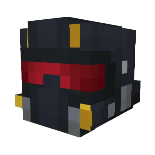 KEEP_OUT_YT Minecraft avatar head, 3D render