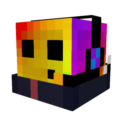 KEFAZ0 Minecraft avatar head, 3D render