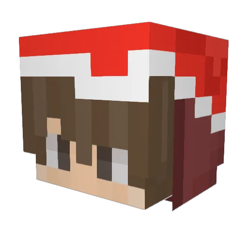 KEKS_KOKS Minecraft avatar head, 3D render