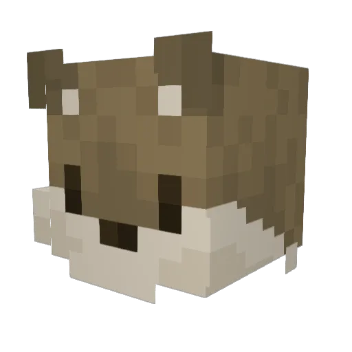 KEL53Y Minecraft avatar head, 3D render