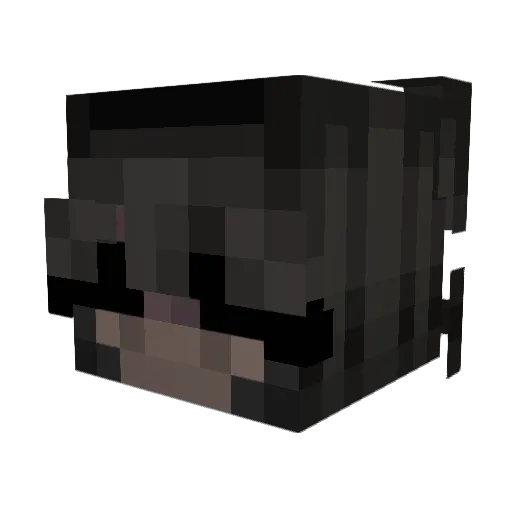 KEMTwin Minecraft avatar head, 3D render
