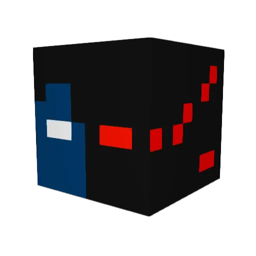 KEN1219 Minecraft avatar head, 3D render