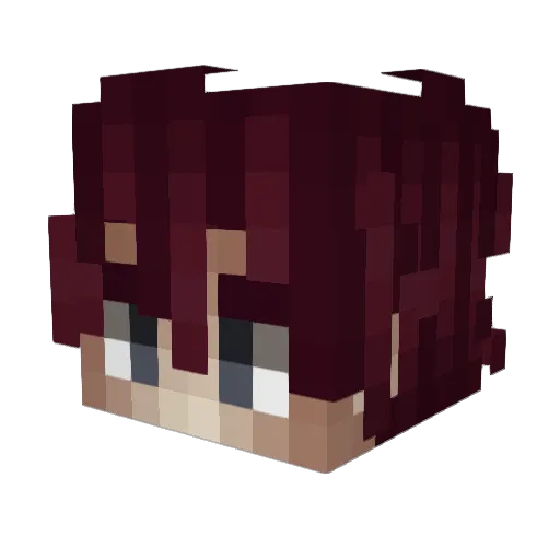 KENSAKUUU Minecraft avatar head, 3D render
