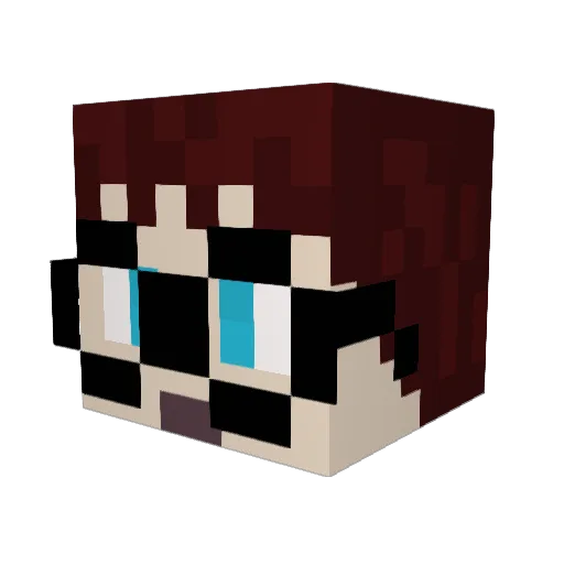 KENTAVR Minecraft avatar head, 3D render