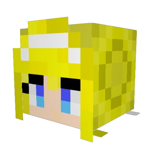 KENTOguest Minecraft avatar head, 3D render