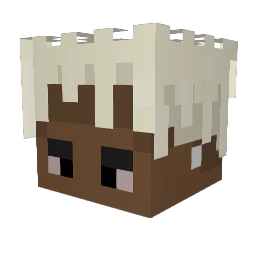 KENYETTA Minecraft avatar head, 3D render