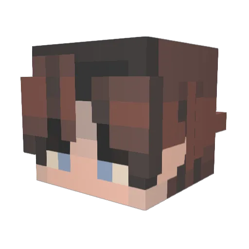KEPYS Minecraft avatar head, 3D render