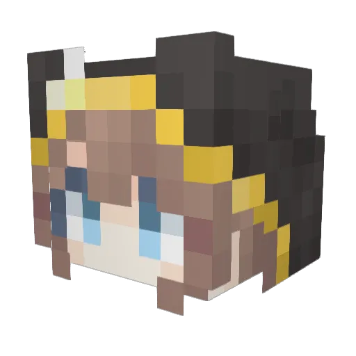 KEQIING928 Minecraft avatar head, 3D render
