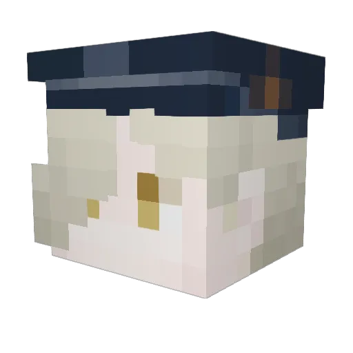 KERO18 Minecraft avatar head, 3D render