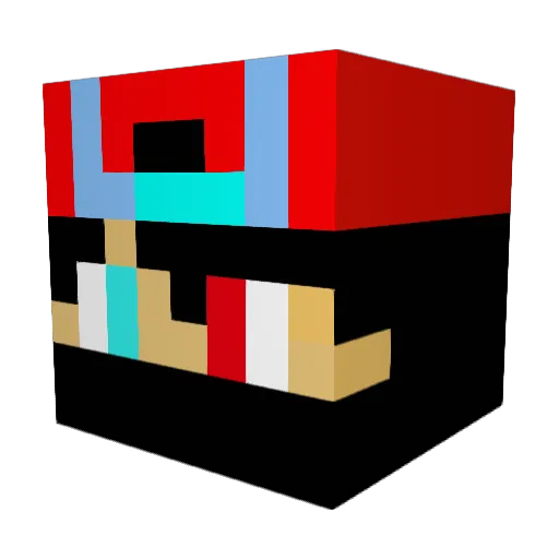 KESHAV_OP Minecraft avatar head, 3D render