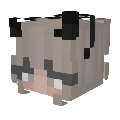KETIFOFO Minecraft avatar head, 3D render