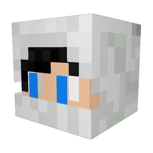 KEVINEST Minecraft avatar head, 3D render