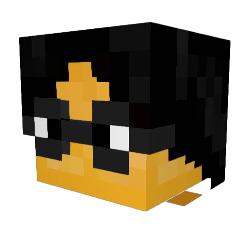 KEVINtoMORDA Minecraft avatar head, 3D render