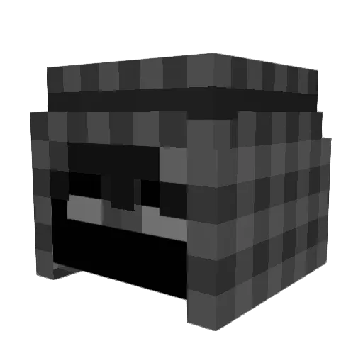 KEWALS Minecraft avatar head, 3D render