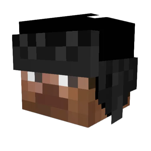 KEXRS Minecraft avatar head, 3D render