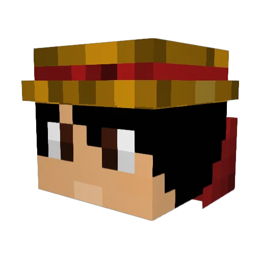 KEYLLL Minecraft avatar head, 3D render