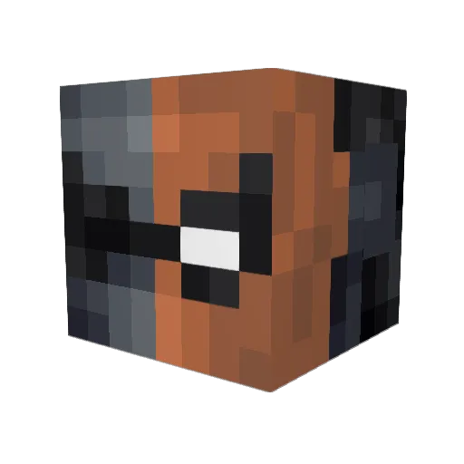 KEYS5 Minecraft avatar head, 3D render
