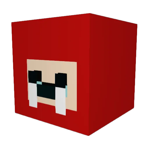 KE_HP Minecraft avatar head, 3D render