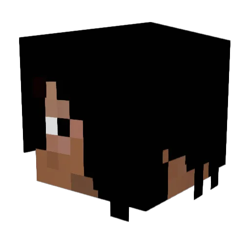 KE_L5_4 Minecraft avatar head, 3D render